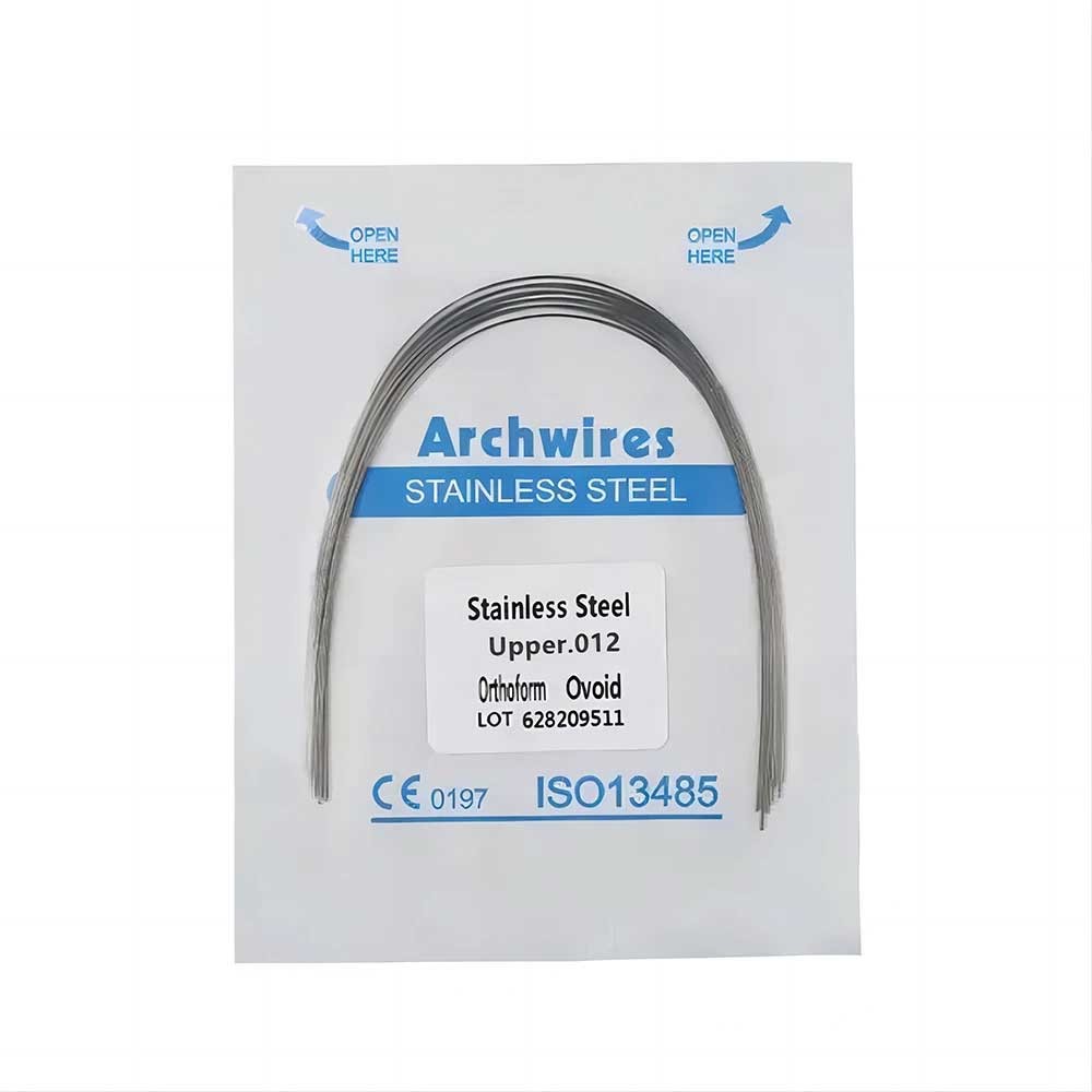 Dental Orthodontic Stainless Steel Round Arch Wire Ovoid Form 50 packs