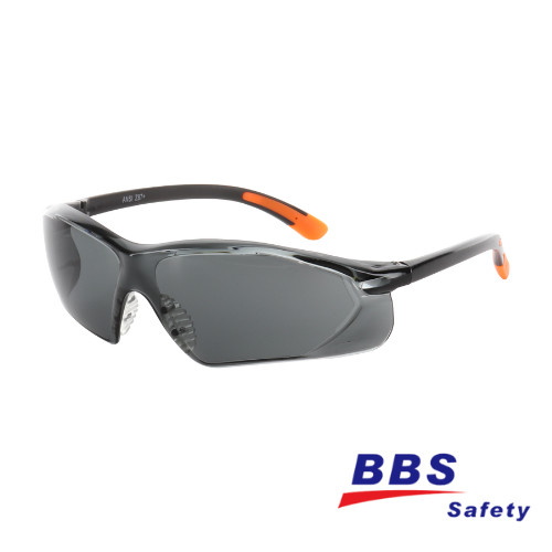 12 PAIR Safety Glasses Smoke Gray Lens Eyewear Canthus Work Sports Rubber Tips