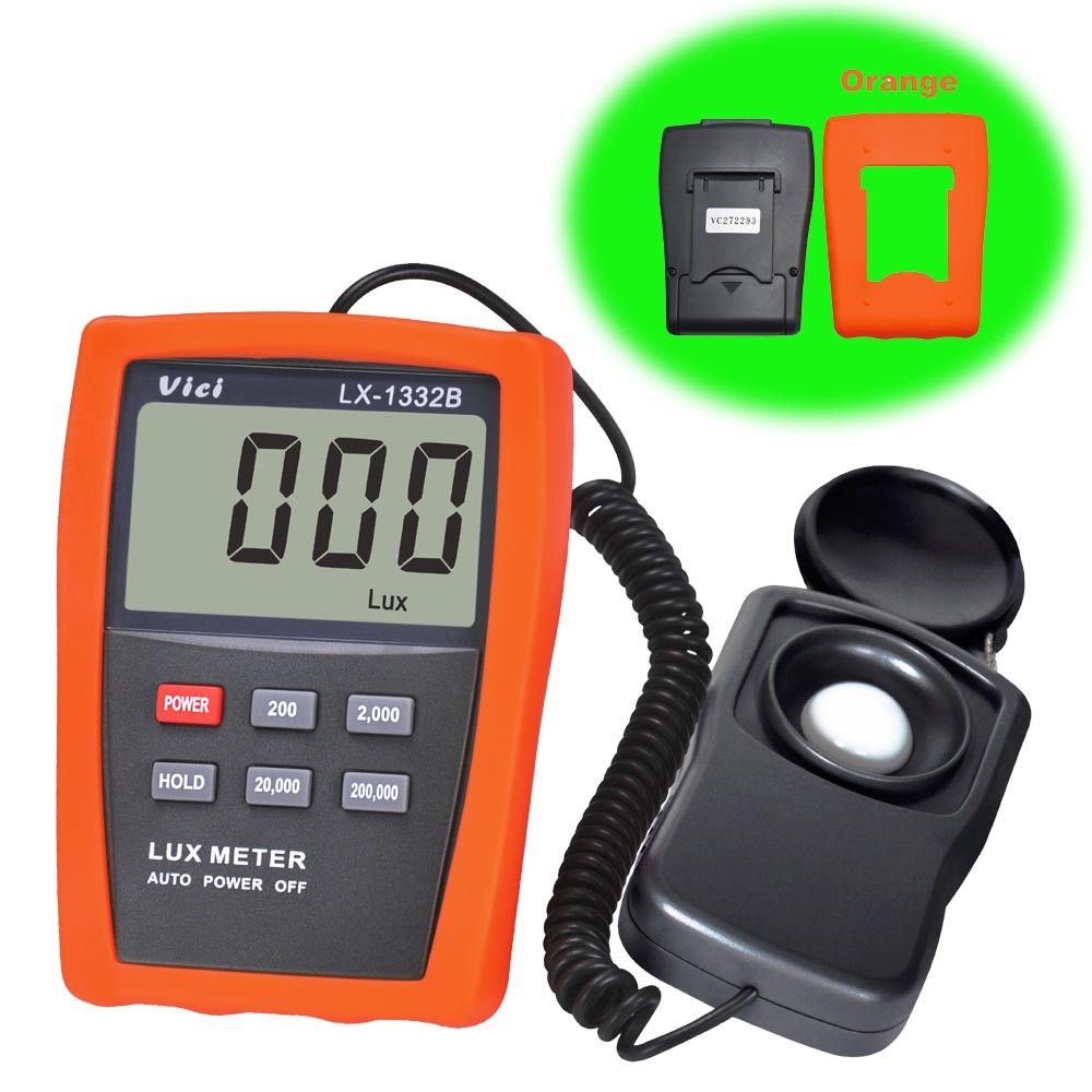 VICI LX1332B Accuracy Digital Luxmeter Light Meter 1~200,000 Lux Luminometer