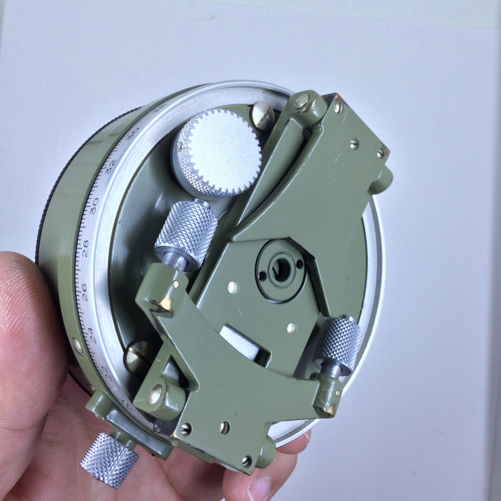 Rare Wild Heerbrugg Switzerland Circular Compass Green