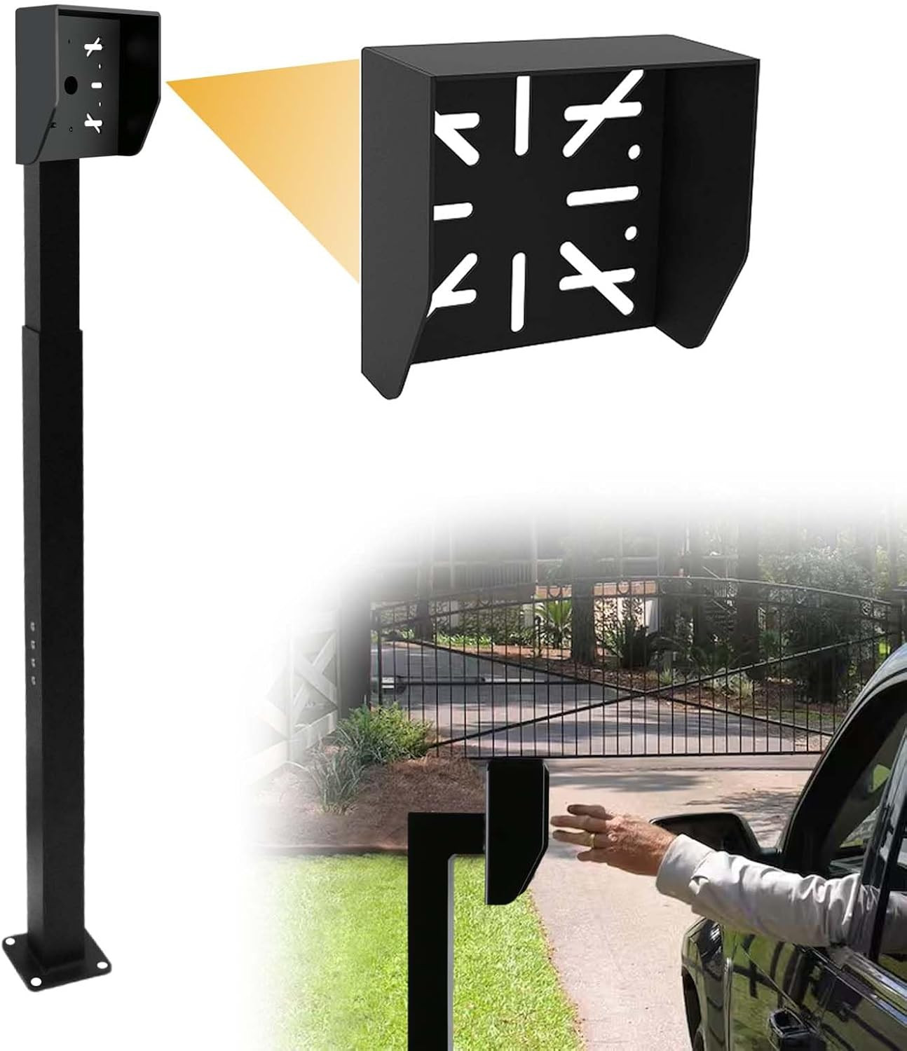 Upgraded Heavy-Duty Keypad Mounting Post Height Adjustable from 33-45 Inches Sta