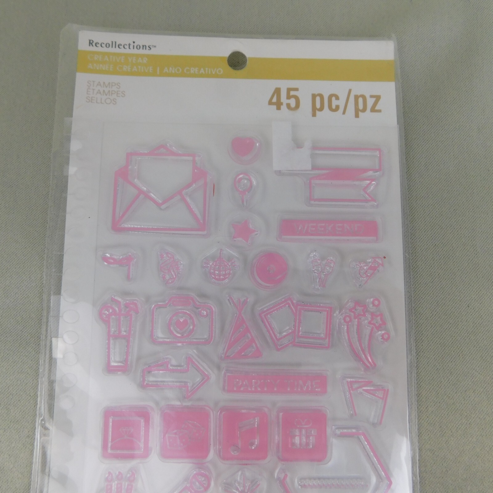 Recollections Creative Year Planner Stamps Lot Months Days Numbers Events
