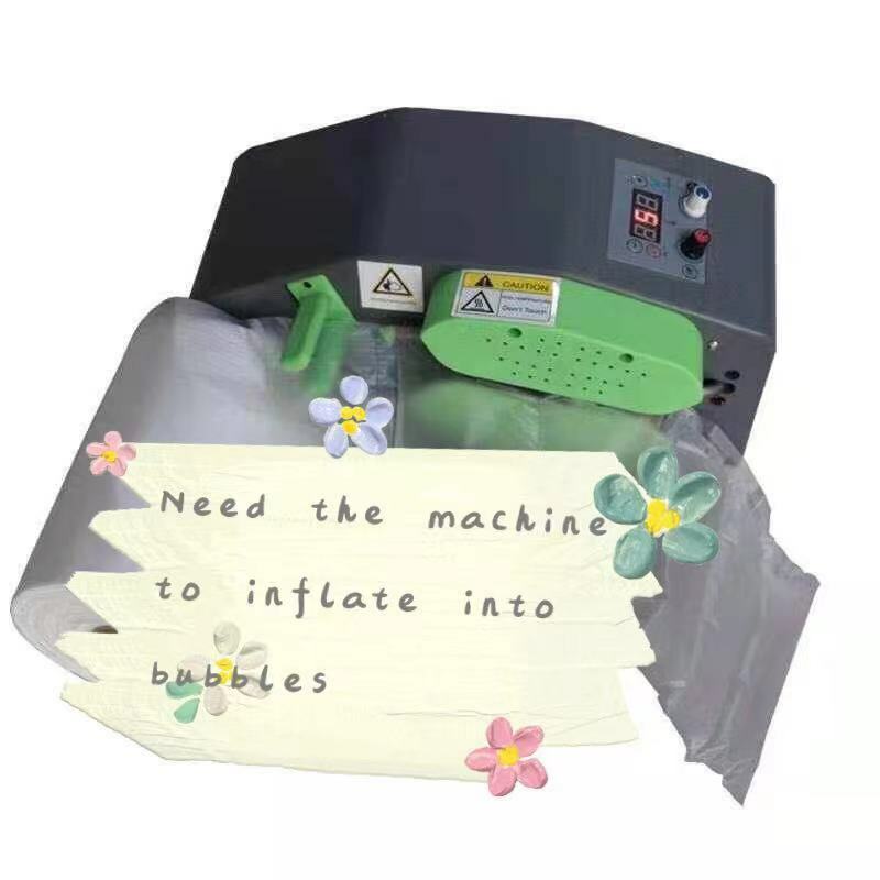 2-Roll Universal 4×8 for Air Pillow Bag Machine Bubble Cushion Wrap Film 918 ft