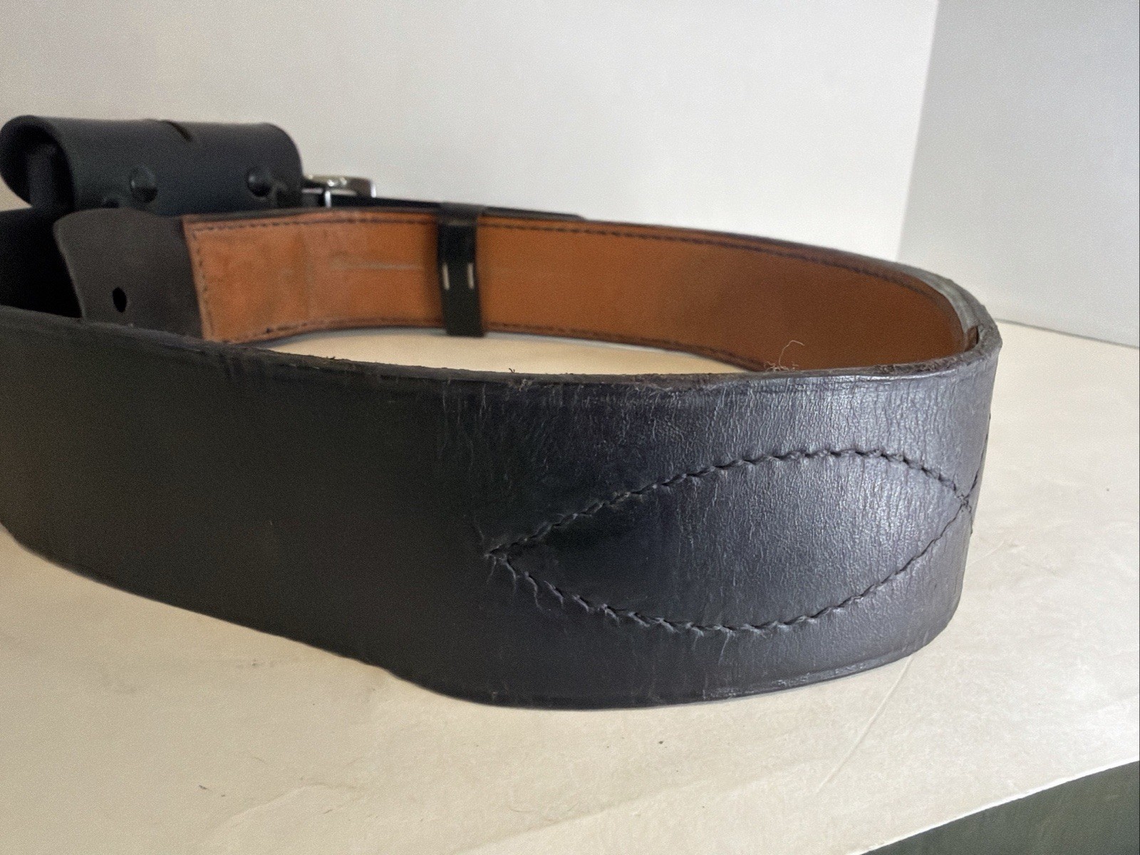 Safariland MDL 88 H87 Duty Belt W/ Ammo Clip Pouch 78HV F87 Size 38 Holster Belt