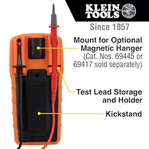Klein Tools MM420 Digital Multimeter TRMS Multimeter, 600V AC/DC Auto-Ranging