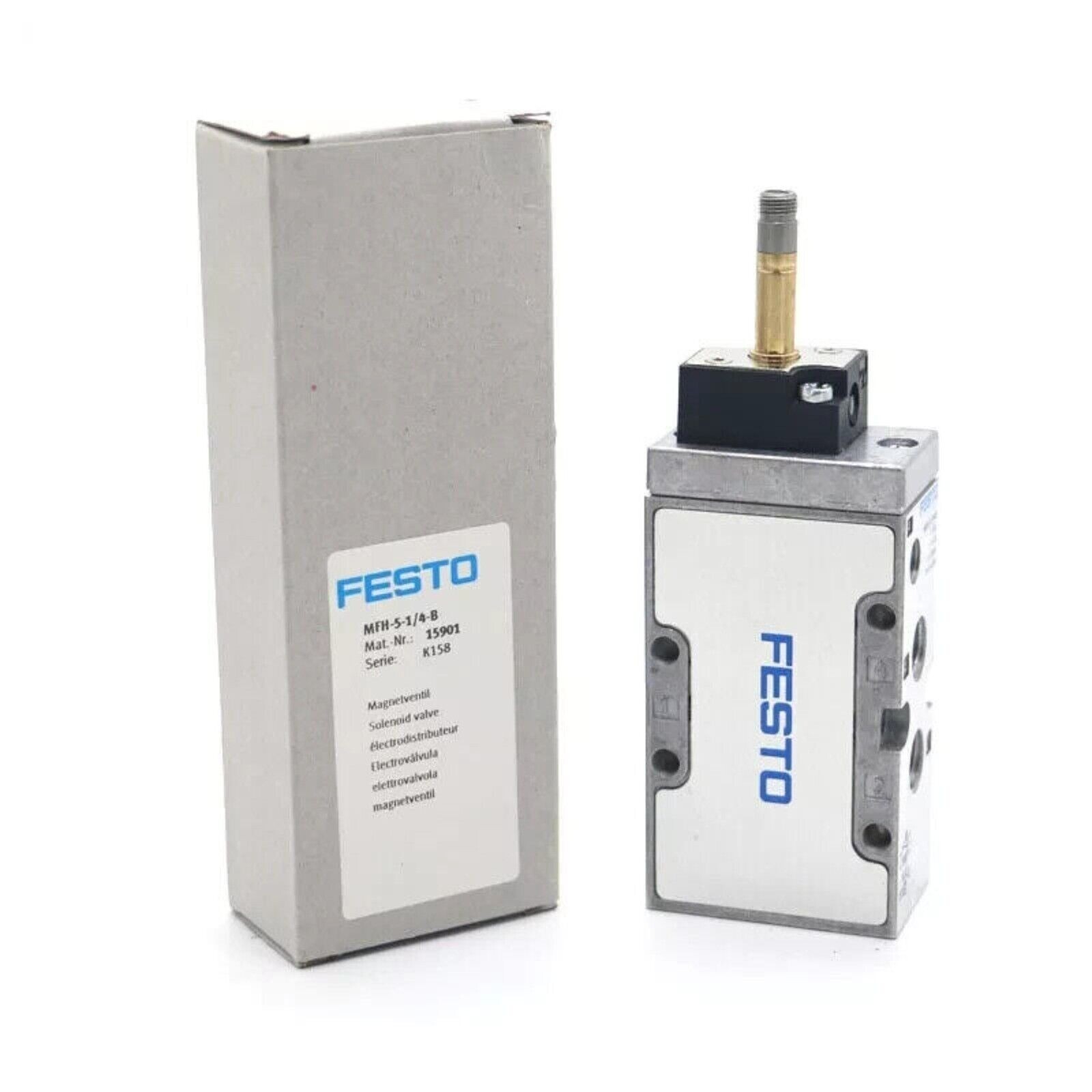 US FREE TAX New MFH-5-1/4-B FESTO 15901 Air Solenoid Valve MFH514B