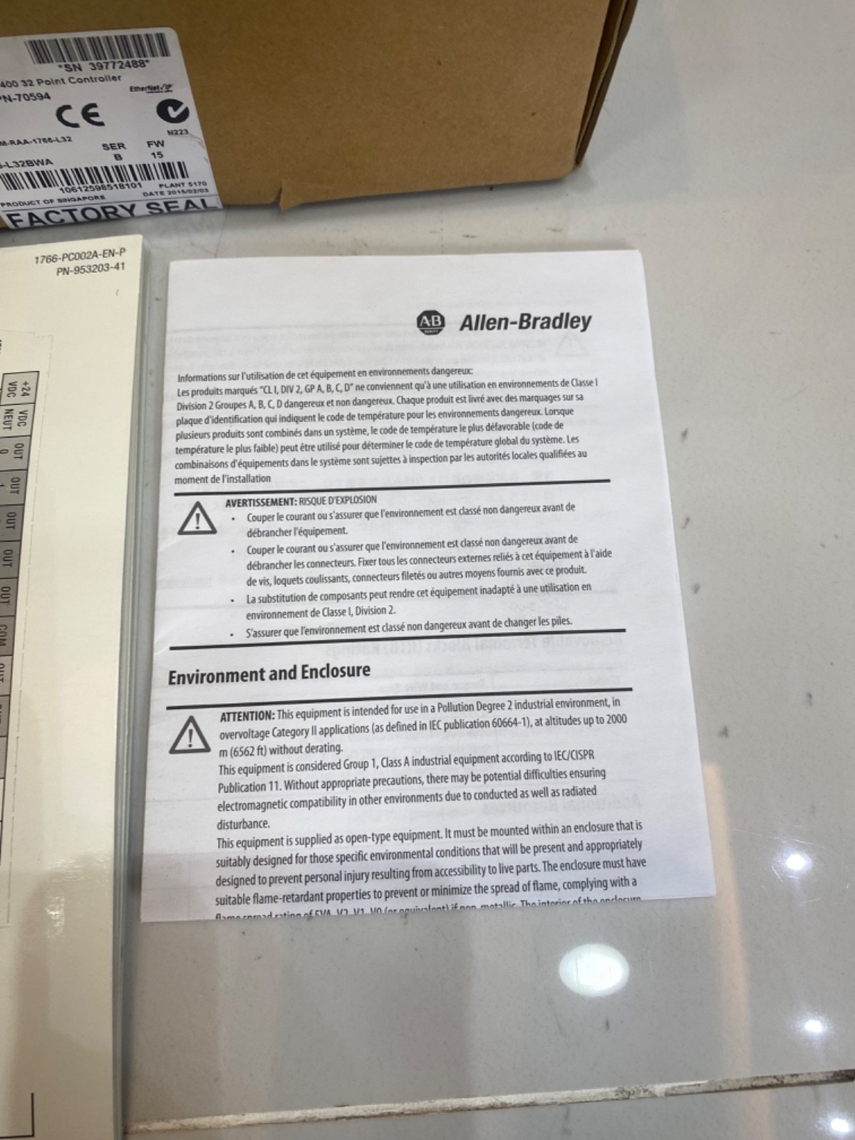 Allen Bradley 1766-L32BWA Ser.B MicroLogix 1400 PLC Processor