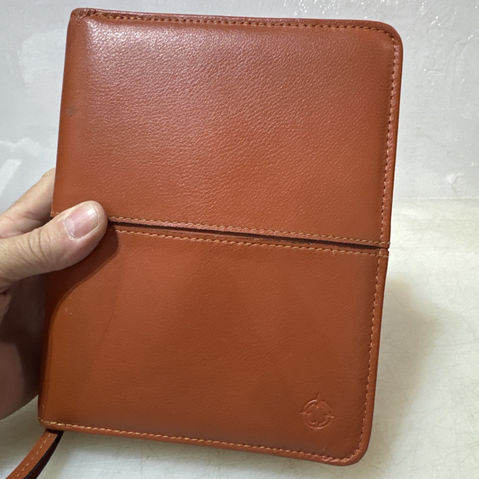 Franklin Covey Compact Leather Personal Planner , Tan 6 ring …. Vintage