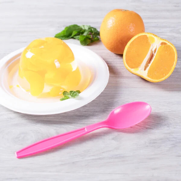 Karat PP Plastic Extra Heavy Weight Tea Spoons – Pink – 1,000 ct, U2033 (Pink)