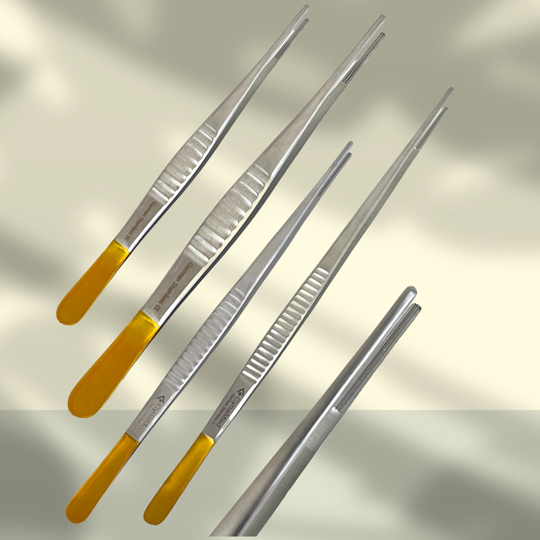 DEBAKEY TISSUE FORCEPS ATRAUMATIC ARTERY HOLDING TWEEZERS – SIZES 6″ TO 12″ – CE