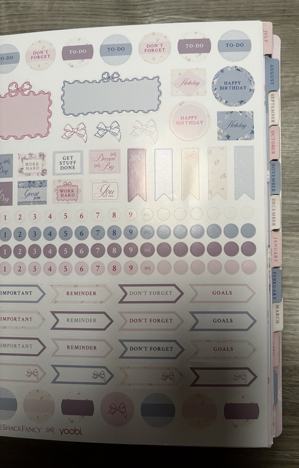 LoveShackFancy x Target – Yoobi Blooming Heirloom Monthly & Weekly Planner