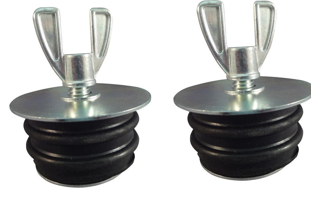 IPS Corp Plastic Rubber Wing Nut 88387 Plubing PLUG TESTS 2 DRAIN PIPE SET OF 2