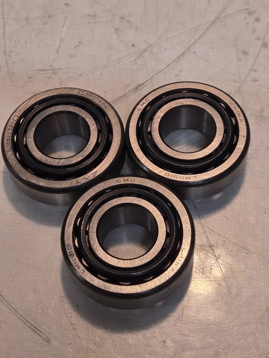 3 Quantity of CMC/ZXY Tapered Roller Bearings LM11949 LM11910 3/4″ Bore (3 Qty)