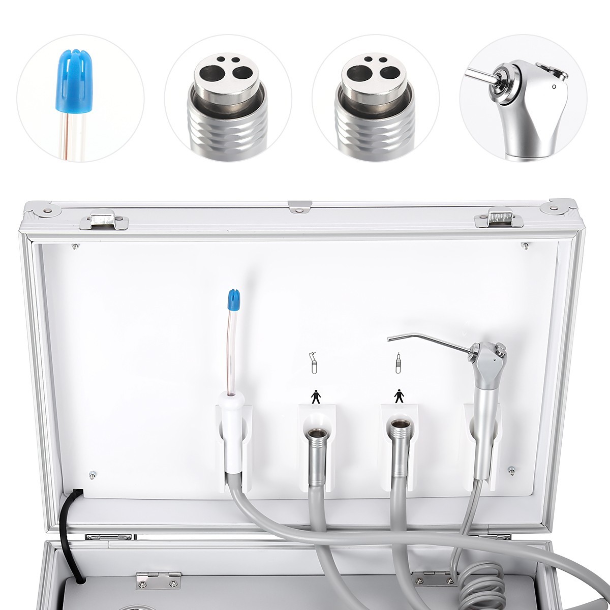 Portable Dental Mobile Delivery Unit System with Air Compressor 4Hole /Chair