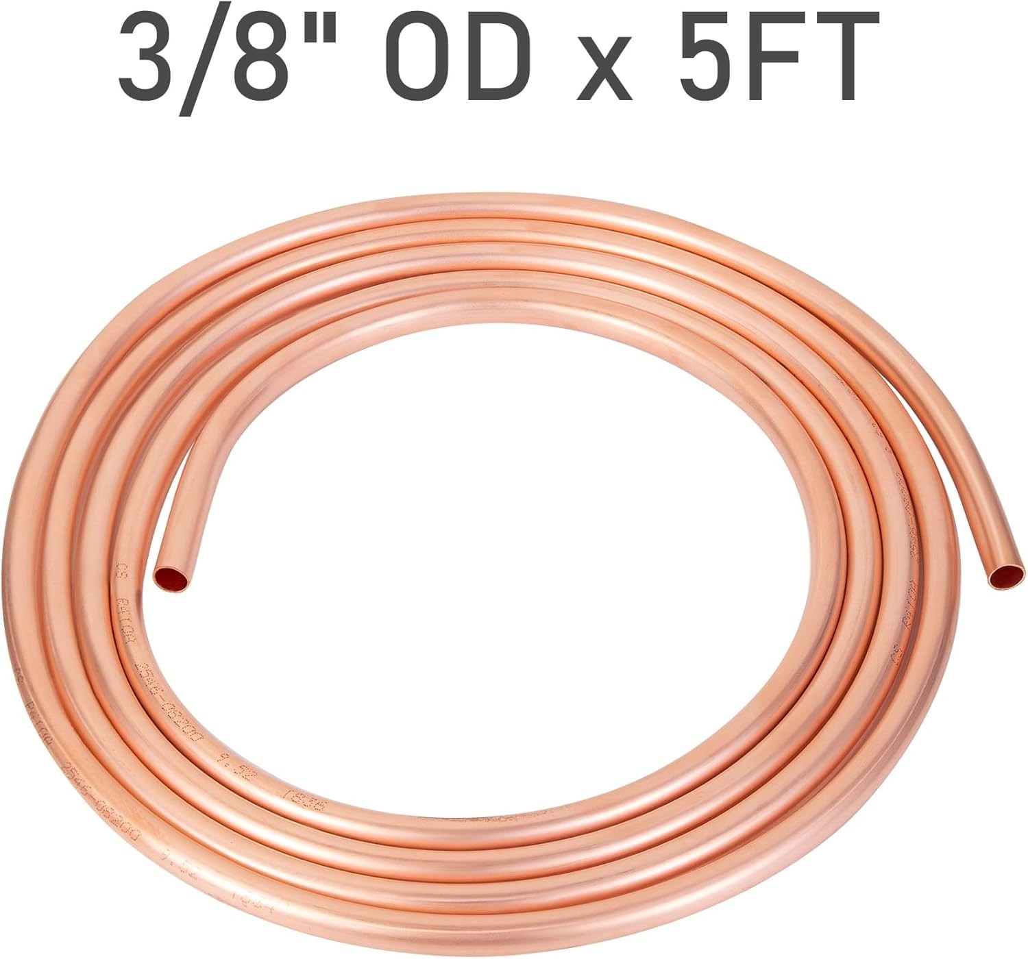 Copper Tubing 3/8″ OD X 0.328″ ID X 10 Ft – 99.9% C12200 Pure ACR Copper Tube,Re