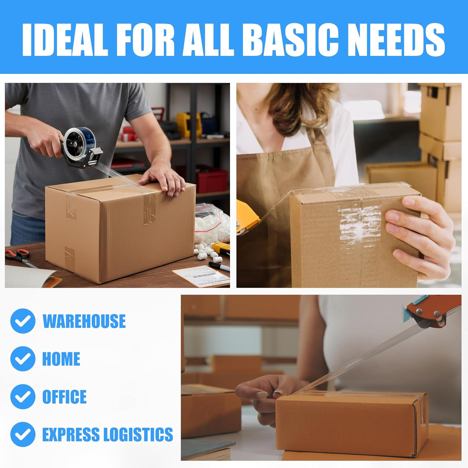 Clear Packing Tape, 36 Rolls Heavy Duty Packaging Tape for Shipping Packaging Mo