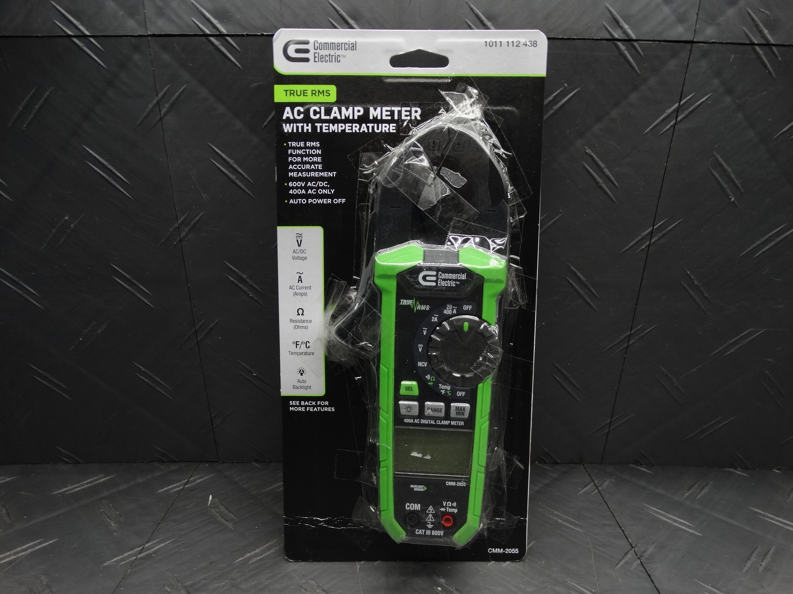 Commercial Electric CMM-2055 400 Amp AC True RMS Digital Clamp Meter – Tested A+