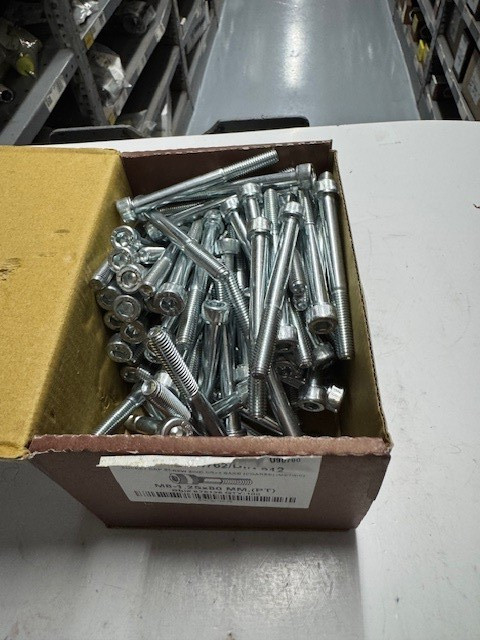 Socket Head Cap Screw M8x1.25x80mm Zinc CR+3 12.9 ISO 4762/DIN 912 box of 100