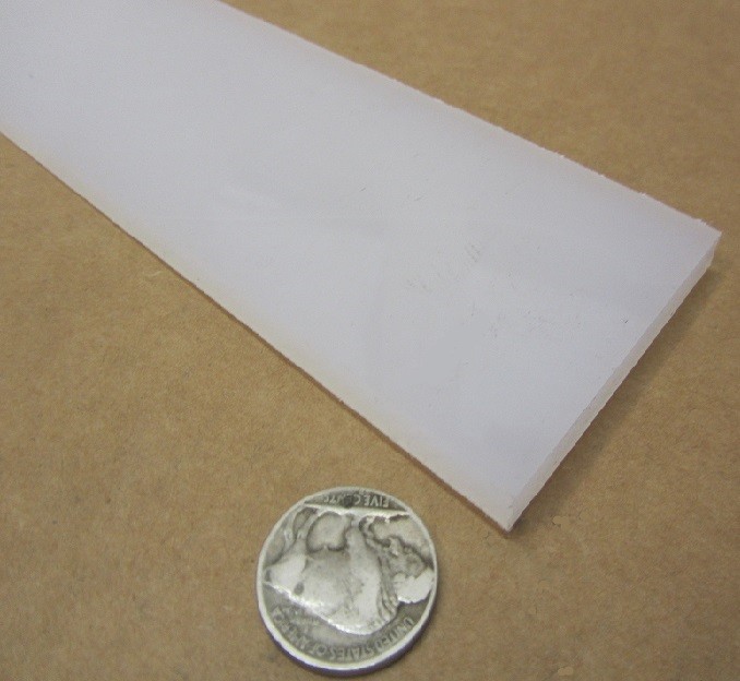 Polypropylene Bar 1/4″ (.250″) Thick x 2.50″ Wide x 48″ Long, 4 pcs, 16 feet