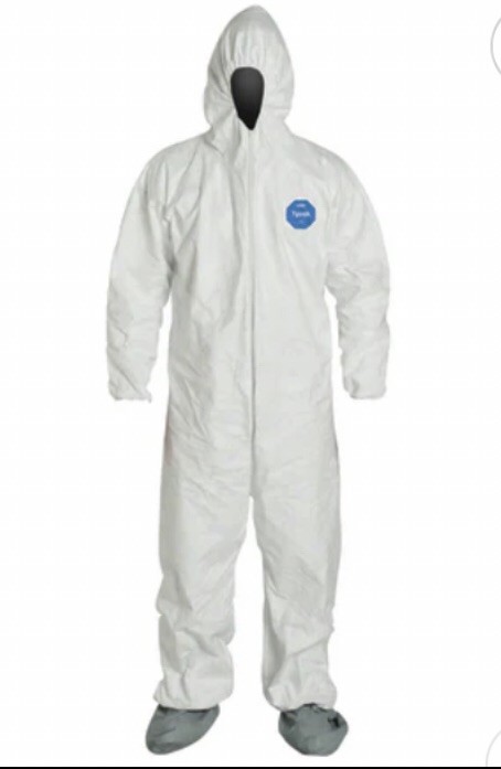 DuPont Tyvek 400 Coverall Attached Hood Boots «SHIPS FREE»