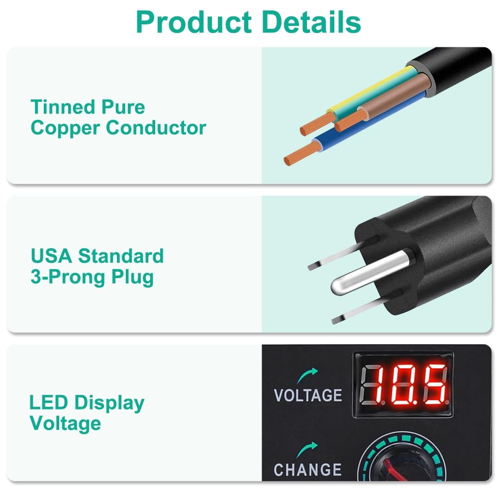 Universal Power Supply 3V~24V 3A 72W Adjustable Variable 3V 5V 9V 12V 18V 2