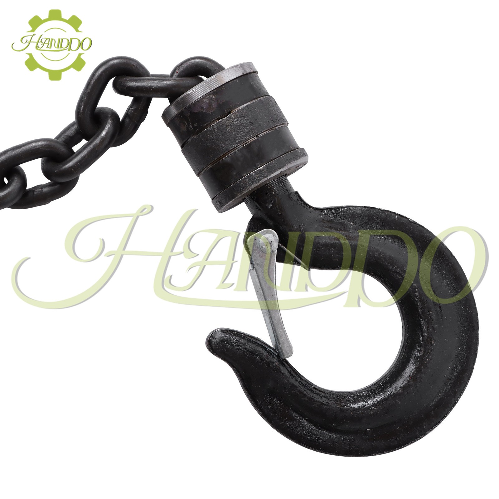 Hand Chain Hoist 1 Ton 2200 Lbs Capacity 7 Feet/2.1m with 2 Heavy Duty Hooks