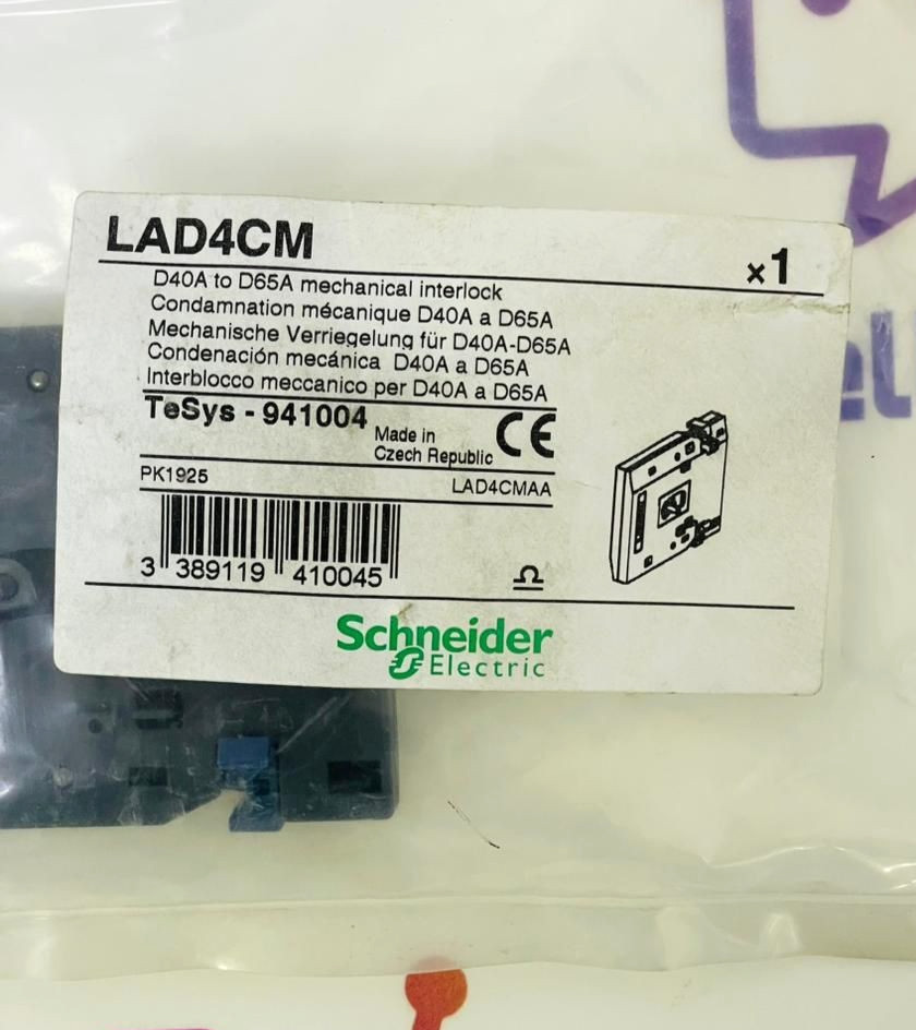SCHNEIDER ELECTRIC LAD4CM Mechanical Interlock (Lot Of 2 pcs)