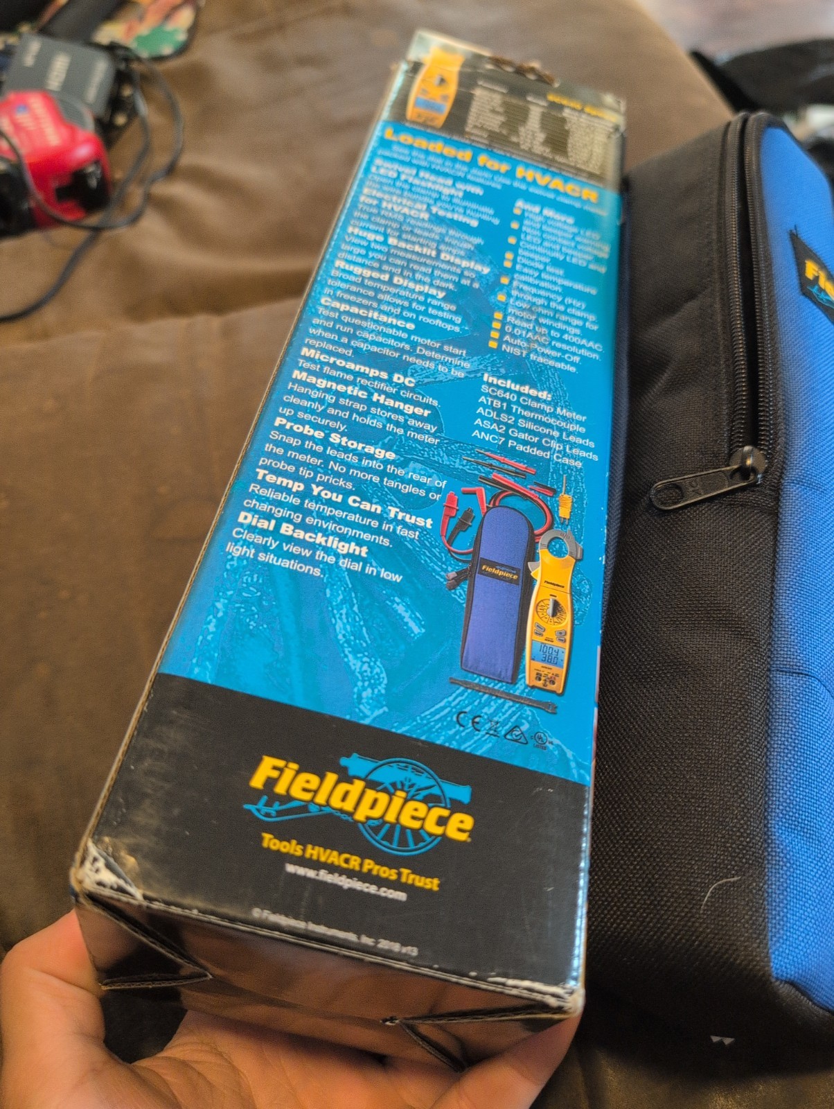 Fieldpiece SC640 True RMS Clamp Meter CAT III 600V w/ Leads & Carry Case