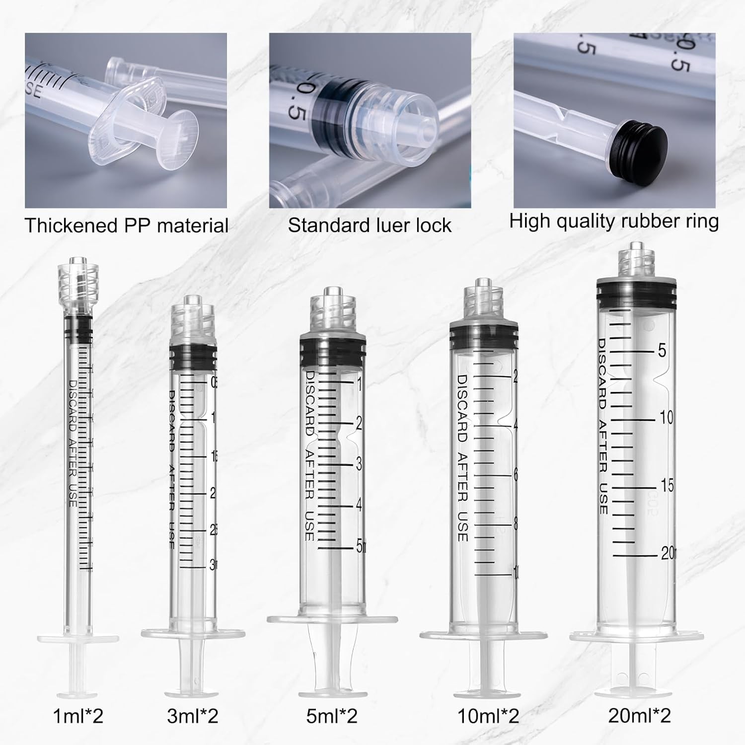 Glue Syringe Applicator Blunt Tip Needle Cap Tube Epoxy Wood Craft Tool Set