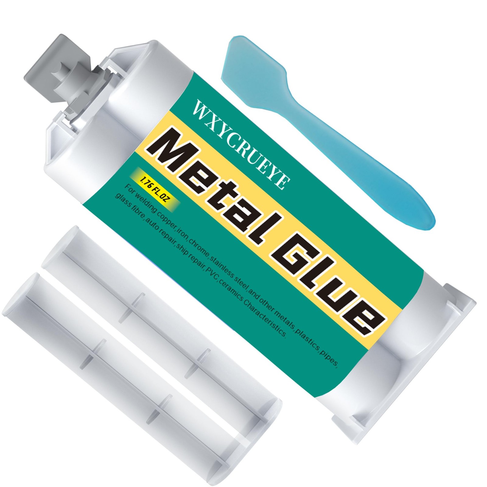 Metal Glue, Heavy Duty Waterproof Epoxy Adhesive for Metal Repair, Welding High