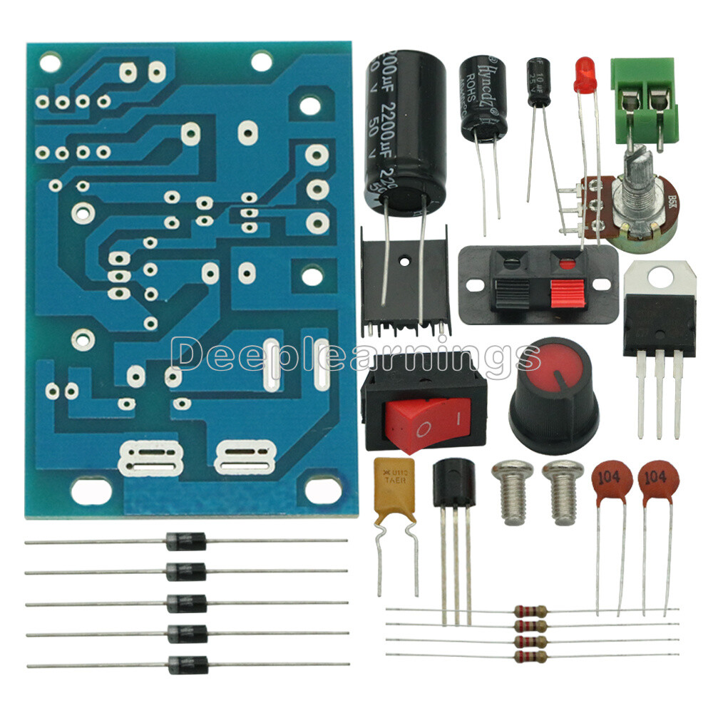 LM317 Step Down DC 5V-35V to 1.25V-30V DIY Kit AC/DC Power Supply Module NEW