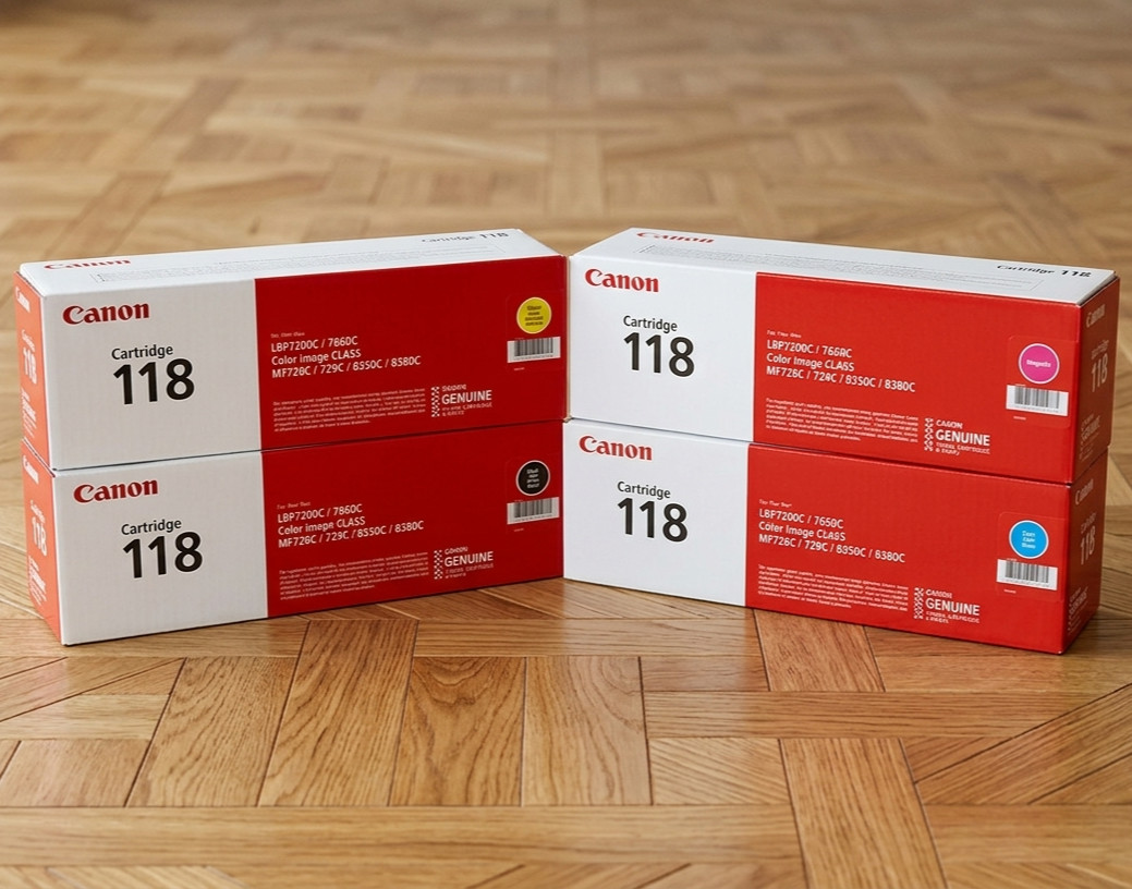 Replacement For Canon 118 CMYK 4 Pack Toner Cartridge Set MF8350cdn MF8580cdw