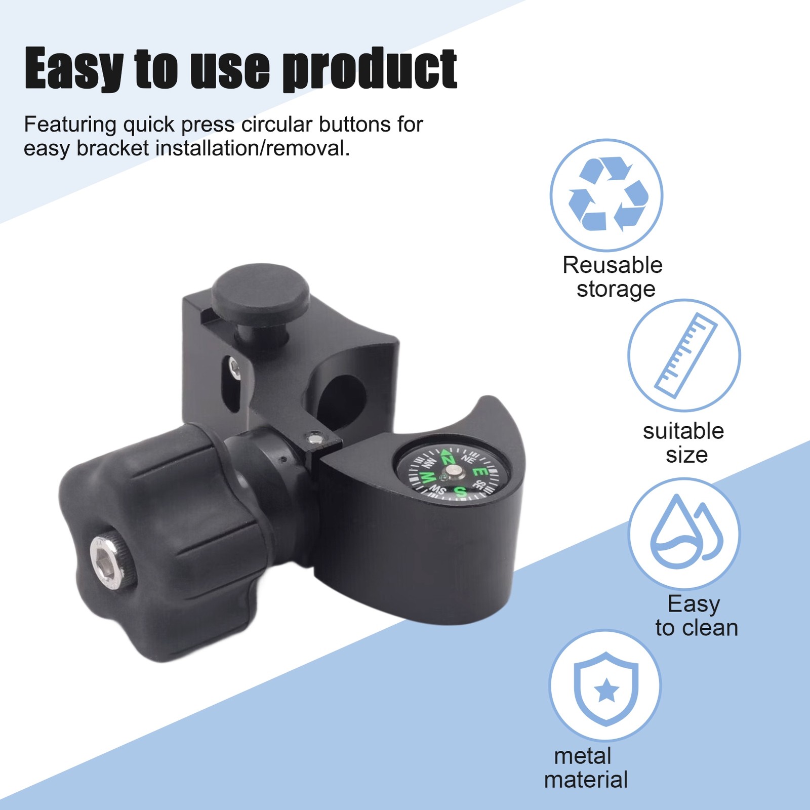 Range Pole Cradle Bracket for Trimble Handheld Open Data Collector with 2286