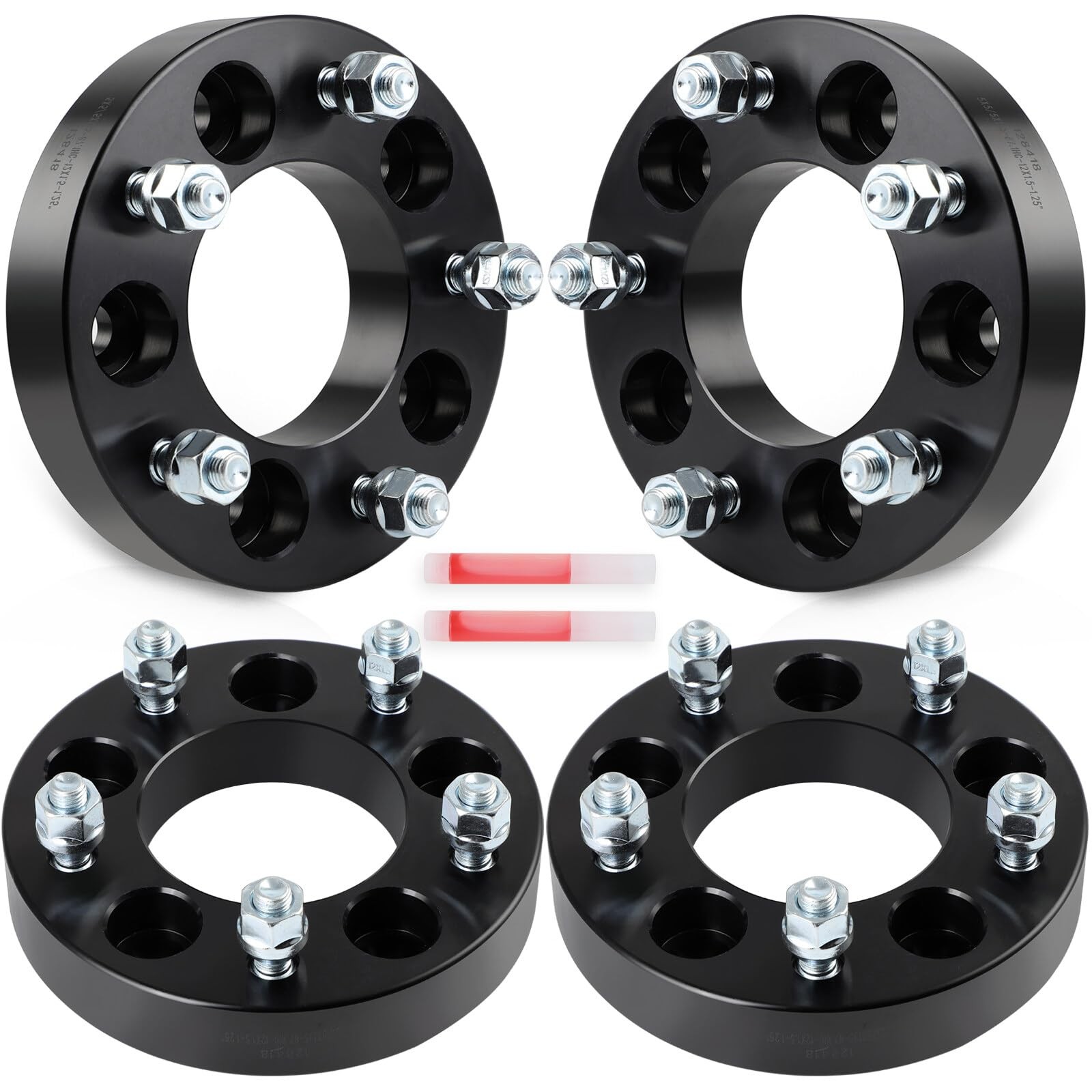 4pcs 1.25″ 5×5-5×135 Spacers 87.1mm 12×1.5 Studs for Chevy Impala Caprice Ram CV
