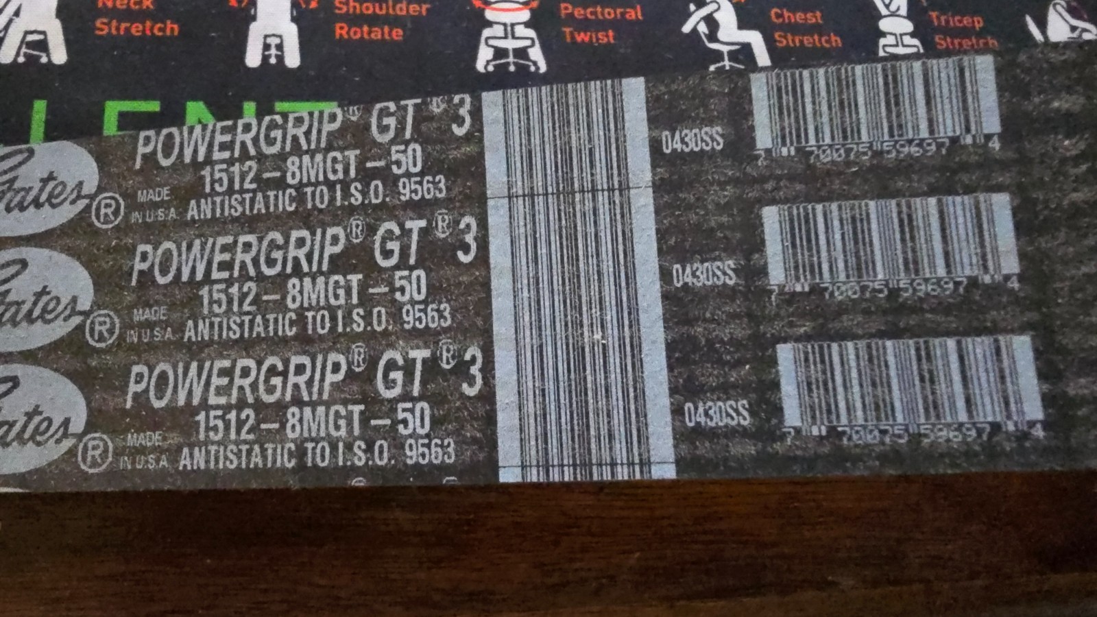 GATES POWER GRIP GT4 1512-8MGT-50