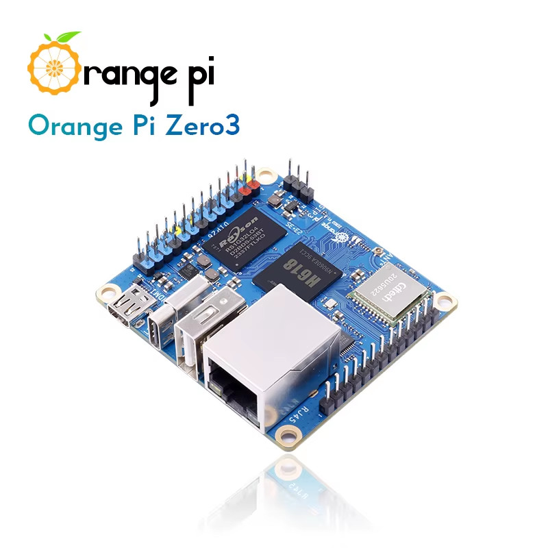 Orange Pi Zero 3 4GB RAM Allwinner H618 WiFi5 + BT 5.0 LPDDR4 16MB SPI Flash Opt