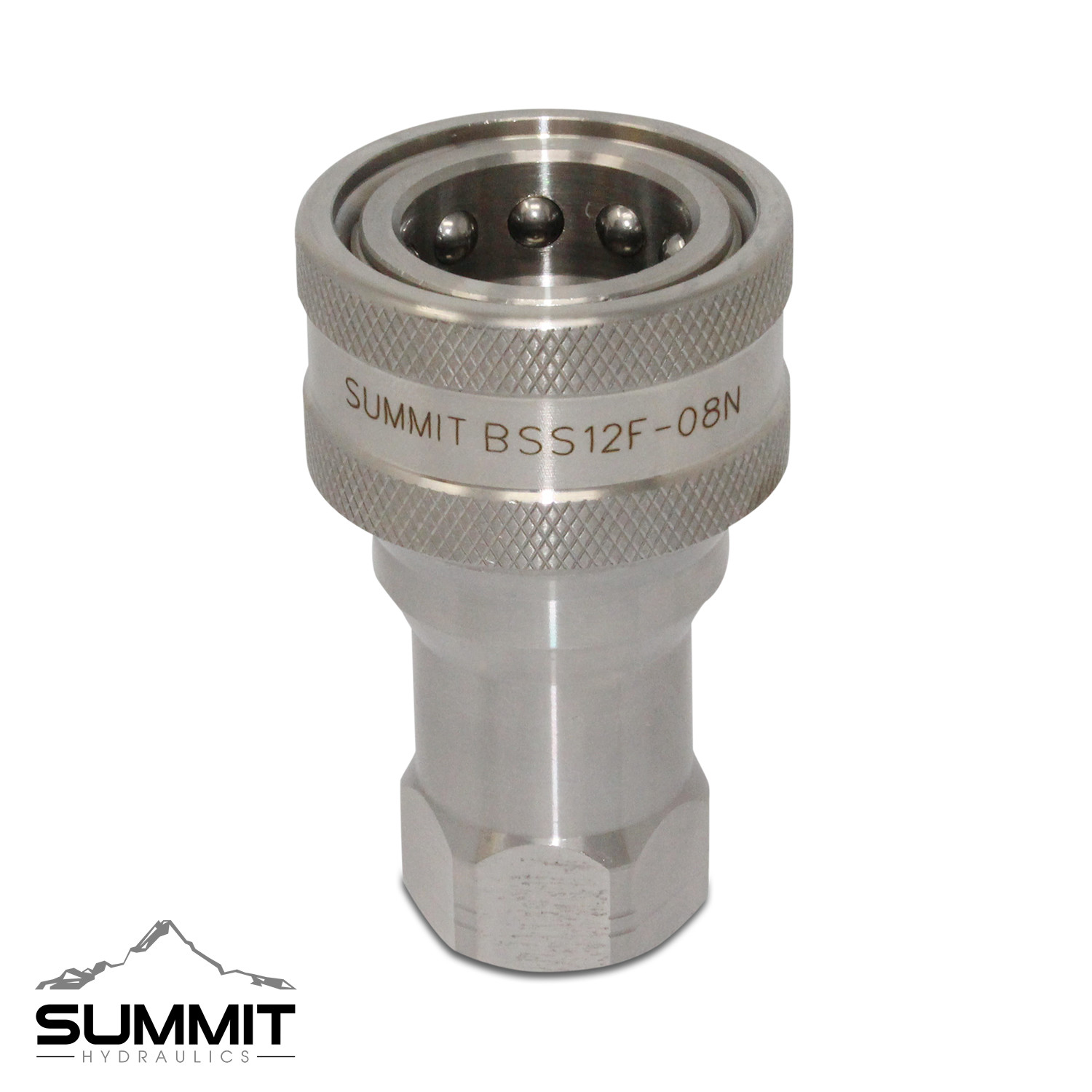 1/2″ NPT ISO 7241-B Stainless Steel Quick Disconnect Hydraulic Coupler Set