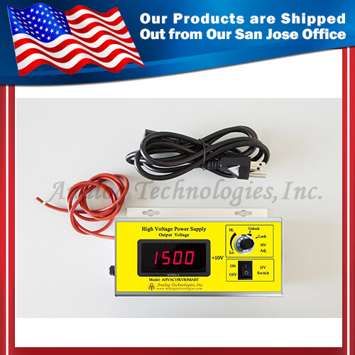 AHVAC15KVR5MABT High Voltage AC-DC Power Supply 90-230V Input 15kV 0.5mA Output
