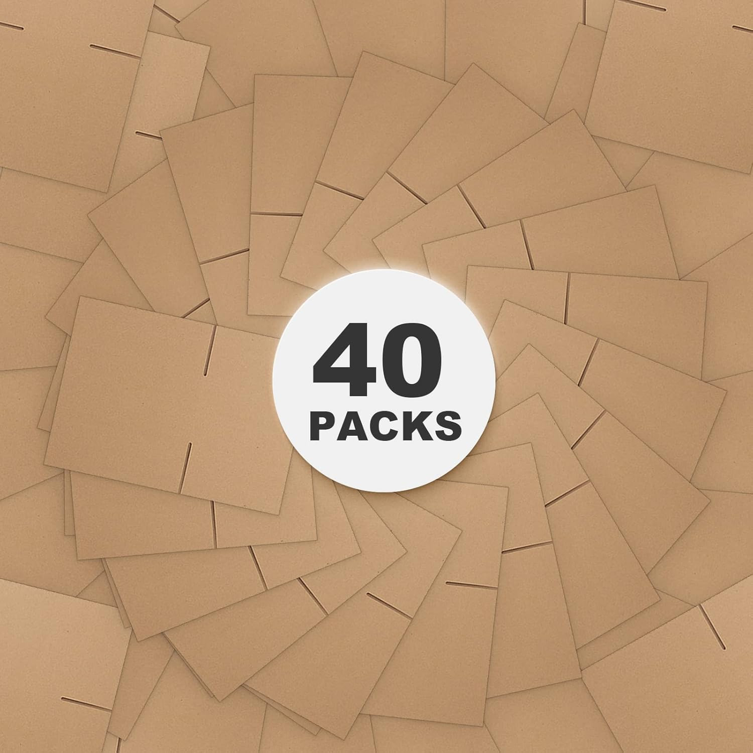 CRUGLA 40 Packs Shipping Boxes 8x6x4, Cardboard Boxes for Small Business, Corrug