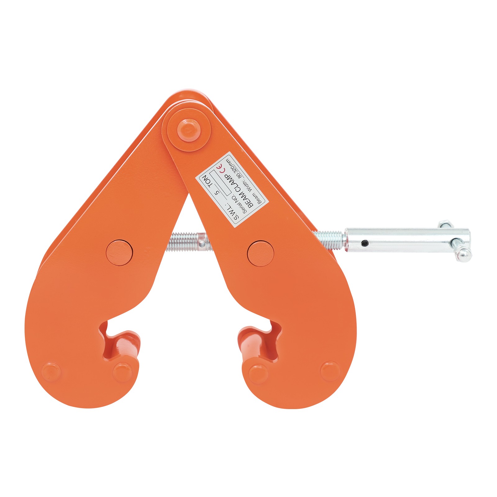 5T 11000lbs Heavy Duty Carbon Steel I-Beam Lifting Clamp with Adjustable Opening