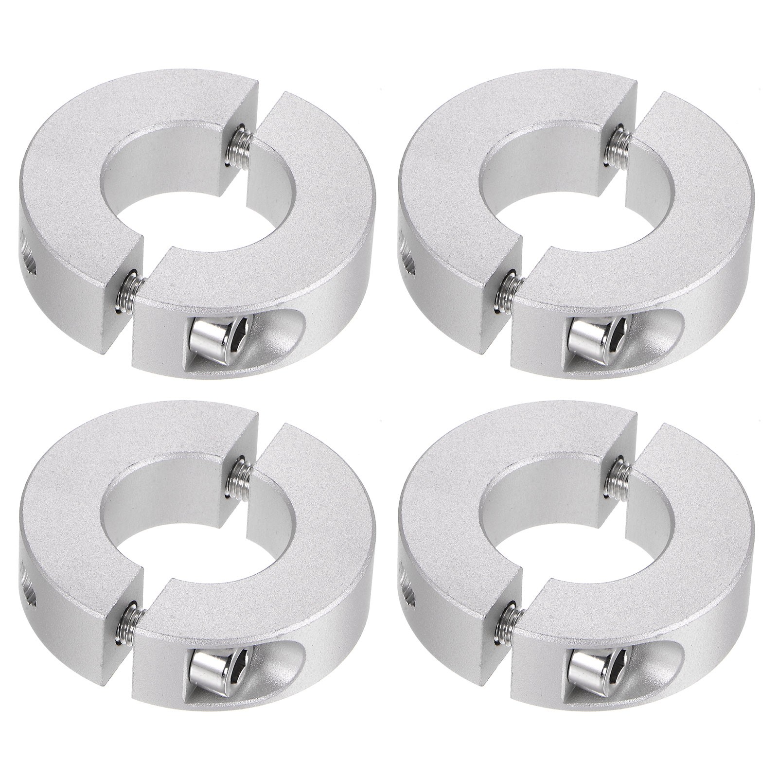 4pcs Double Split Shaft Collar 20mm Bore Clamp-On Collars 40mm OD 12mm Width