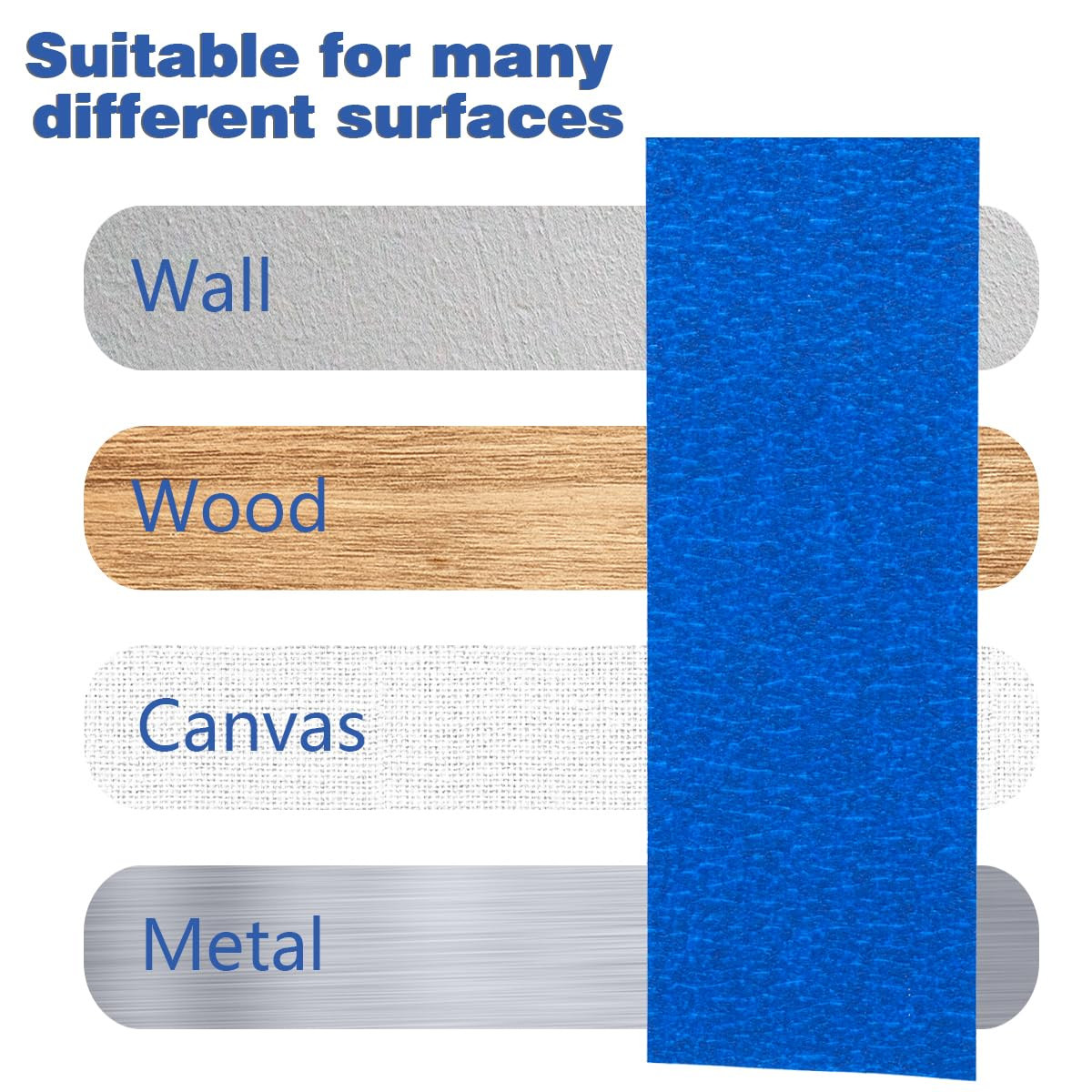 16Pack Blue Painters Tape 2 Inch Wide Masking Tape Bulk for Multi-Surface, Produ