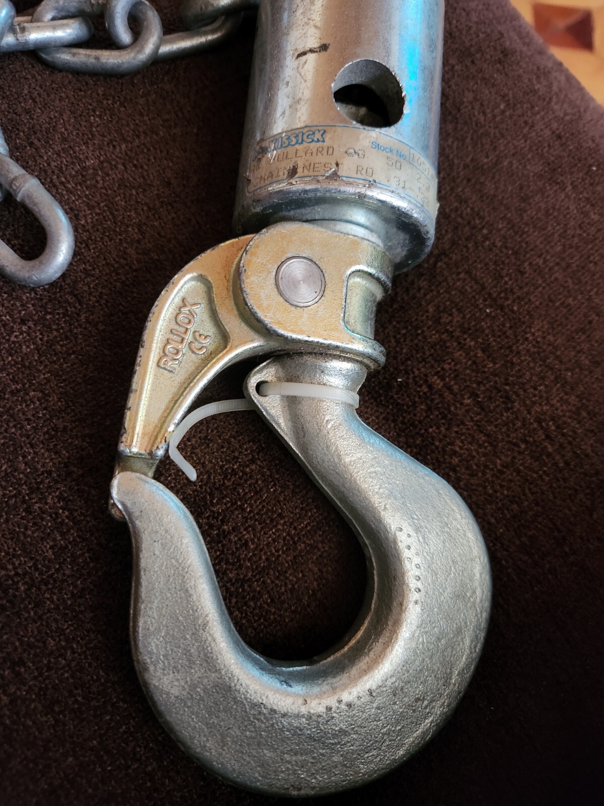 Crosby Bullard Link Chain Nest Swivel Hook WLL 2.3 Tons (4,600 lbs.) | 1051442