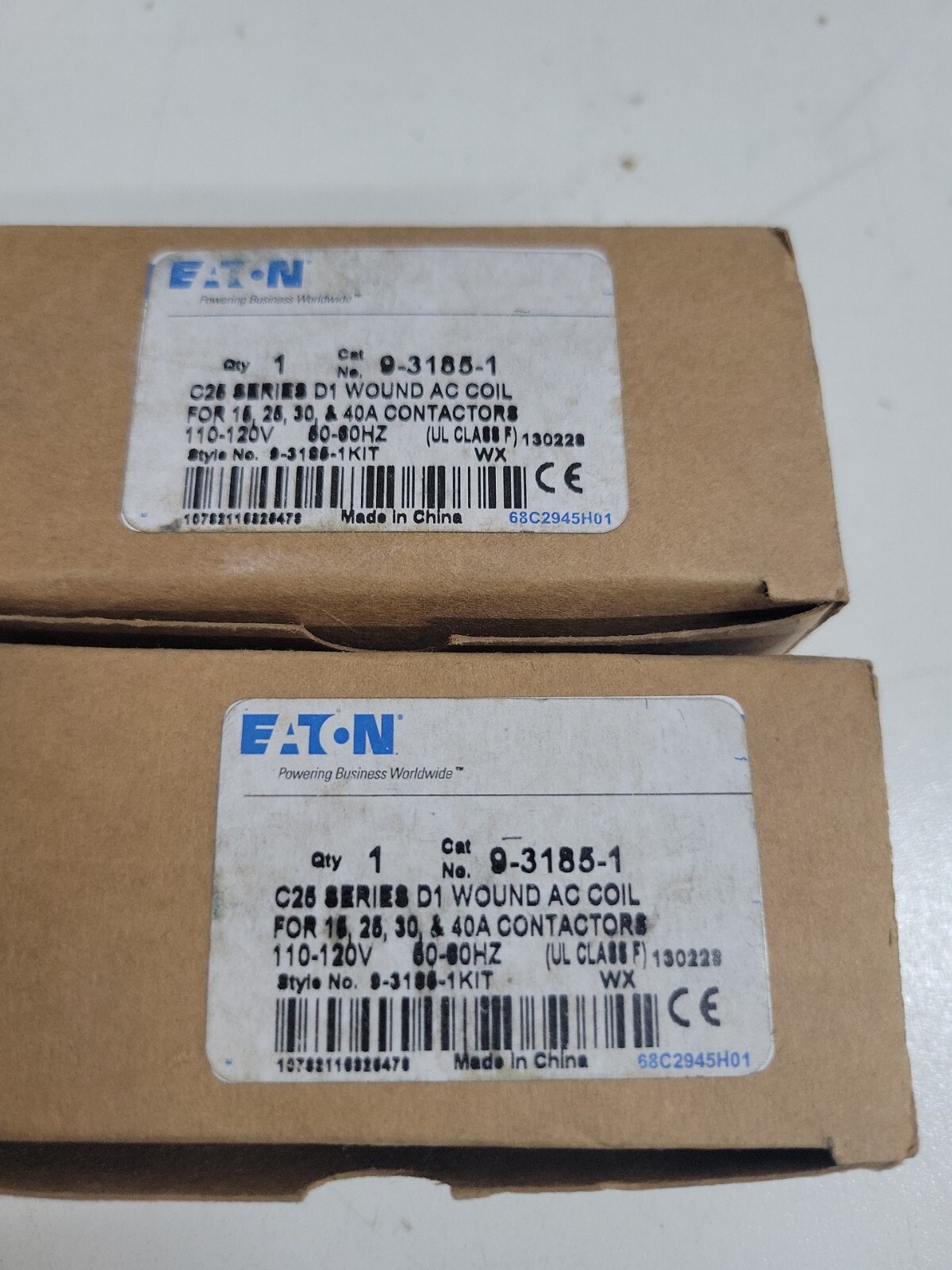 1- NEW 9-3185-1 Coil Eaton C25 Cutler Hammer Westinghouse 110-120V 15 25 30 40A