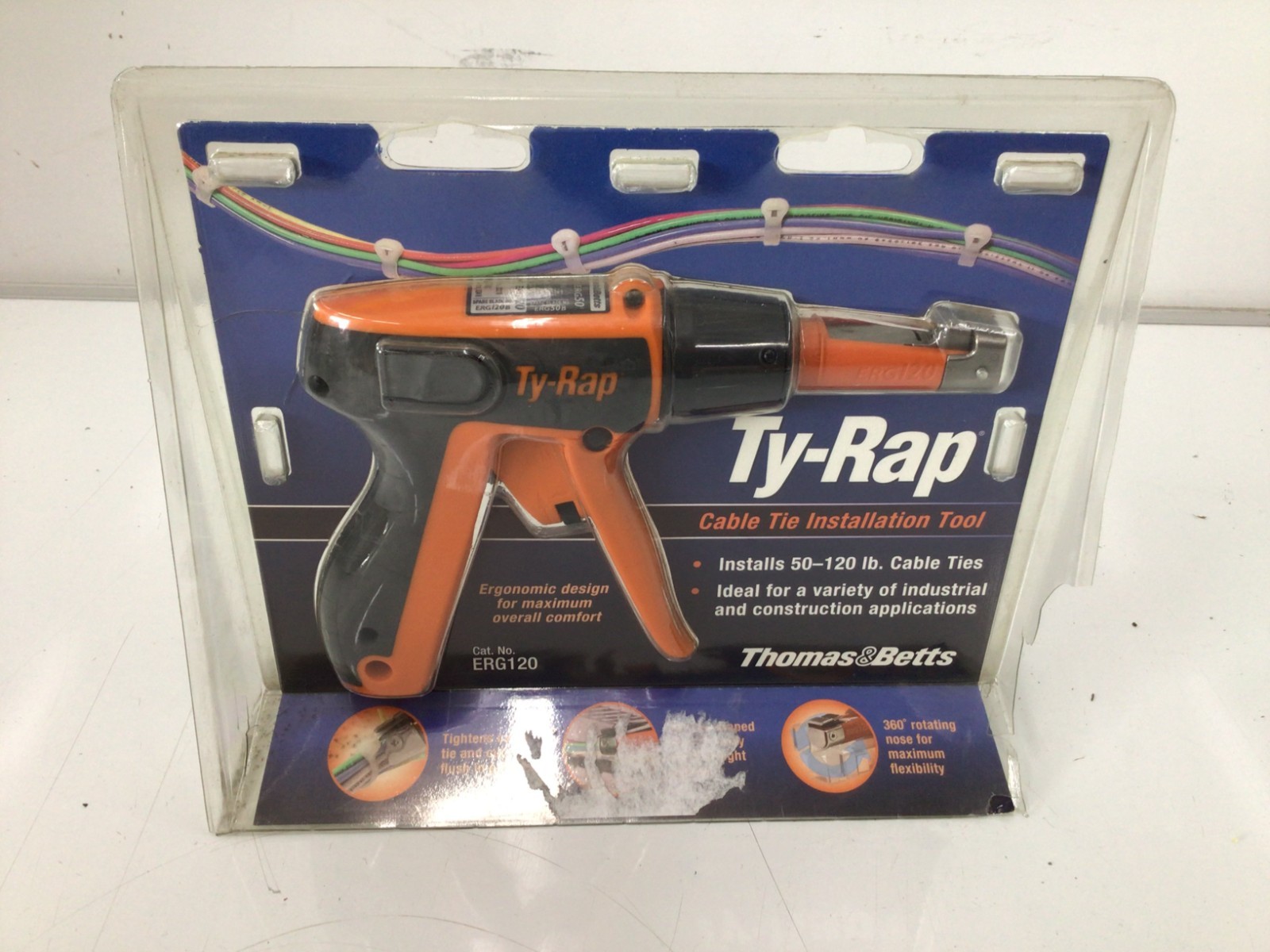 Ty-Rap Erg120 Cable Tie Gun, Hd, 50 To 120 Lb., Nylon