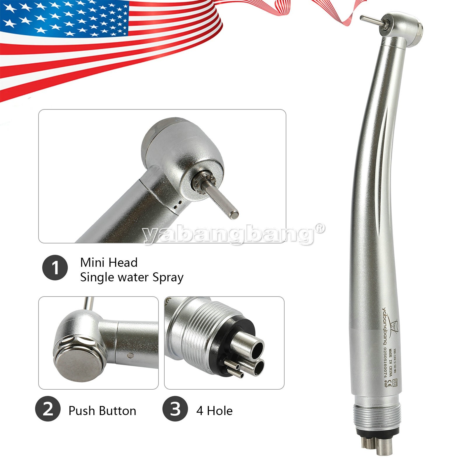 Dental Tungsten Carbide Gold Burs Trimming & Finishing & Polishing Flame FG