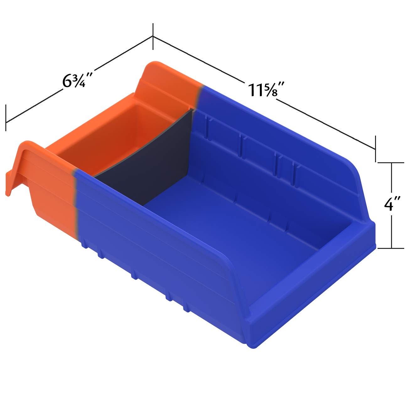 Akro-Mils 36462 Indicator Inventory Control Double Hopper Plastic Kanban Shelf