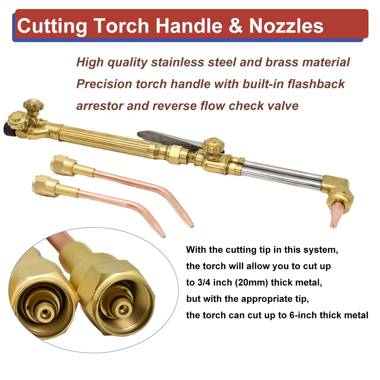 HVAC Portable Oxygen Acetylene Welding Cutting Torch Kit w/ Carrying Case & Tank
