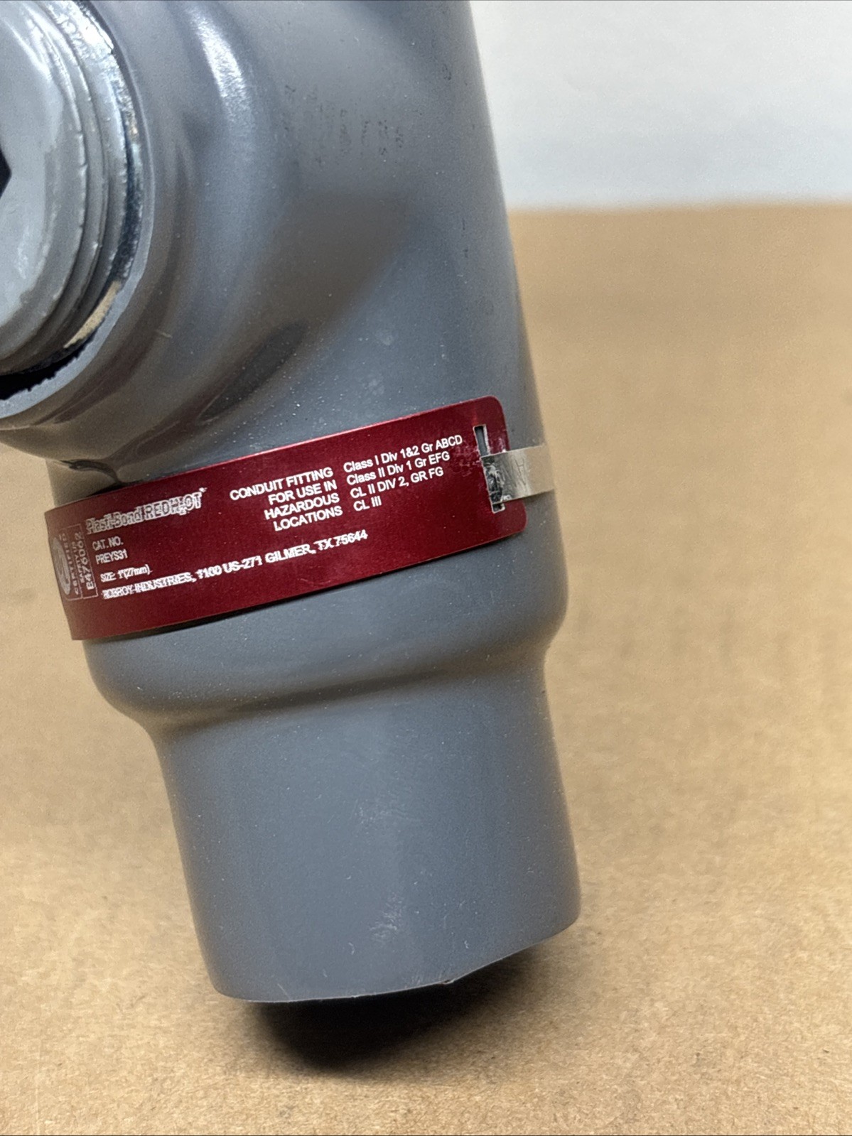 ROBROY PREYS31 1″ PVC COATED VERTICAL / HORIZONTAL SEALING FITTING SEALOFF