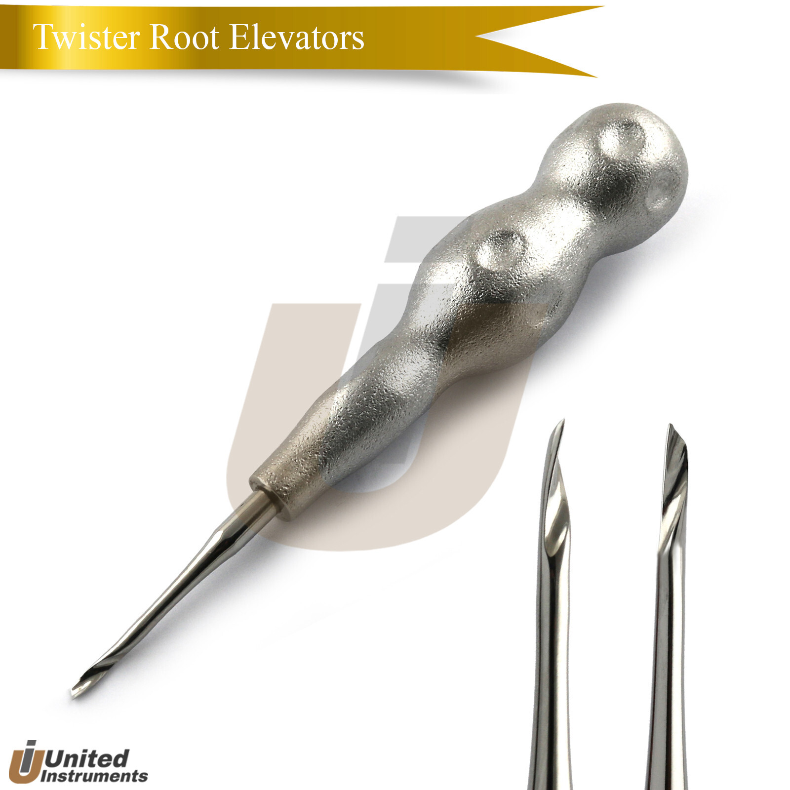 Dental Periotome Power Twist Left, Right, Straight Root Elevators Set Of 6